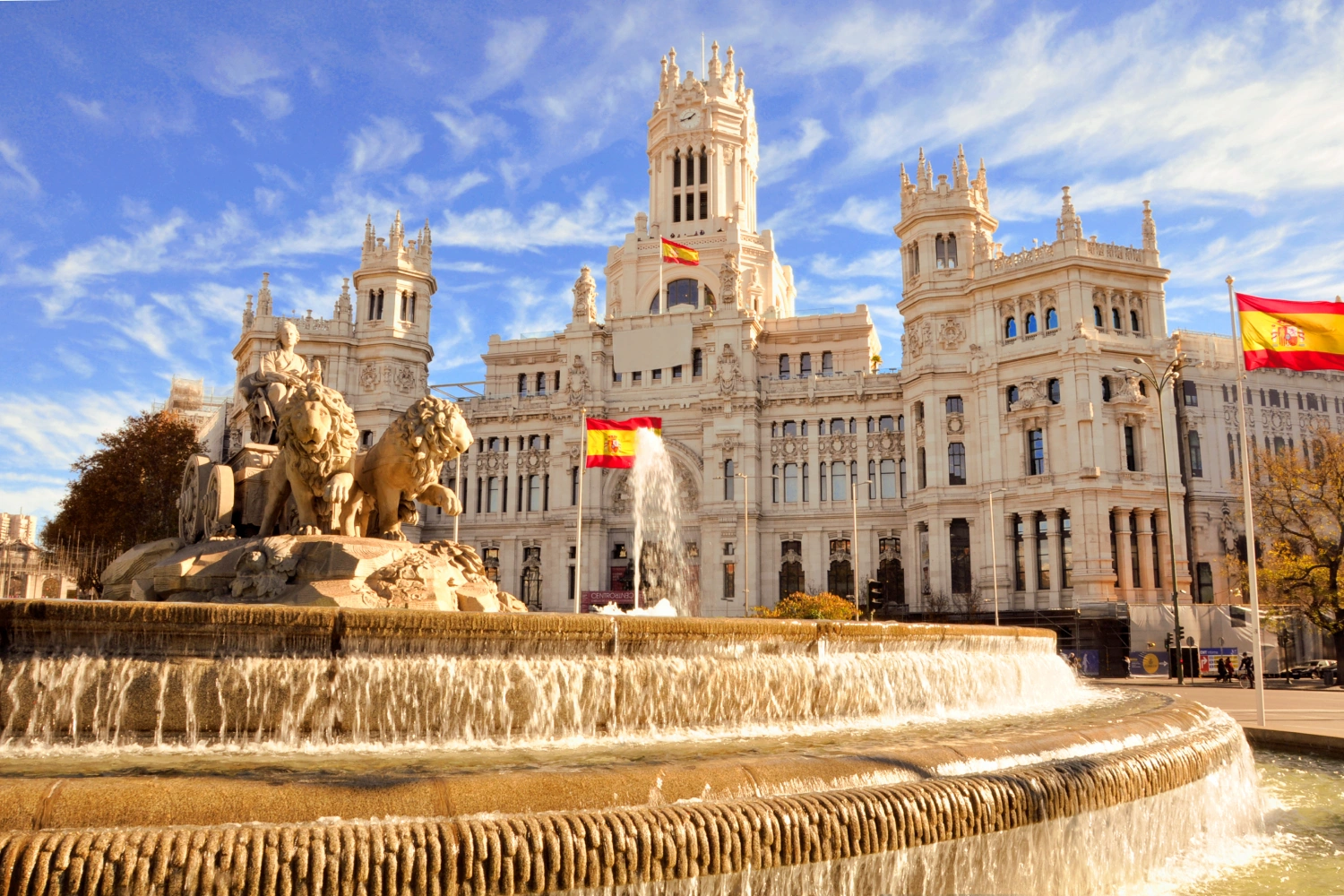 fontana di Cibeles a Madrid, Spagna